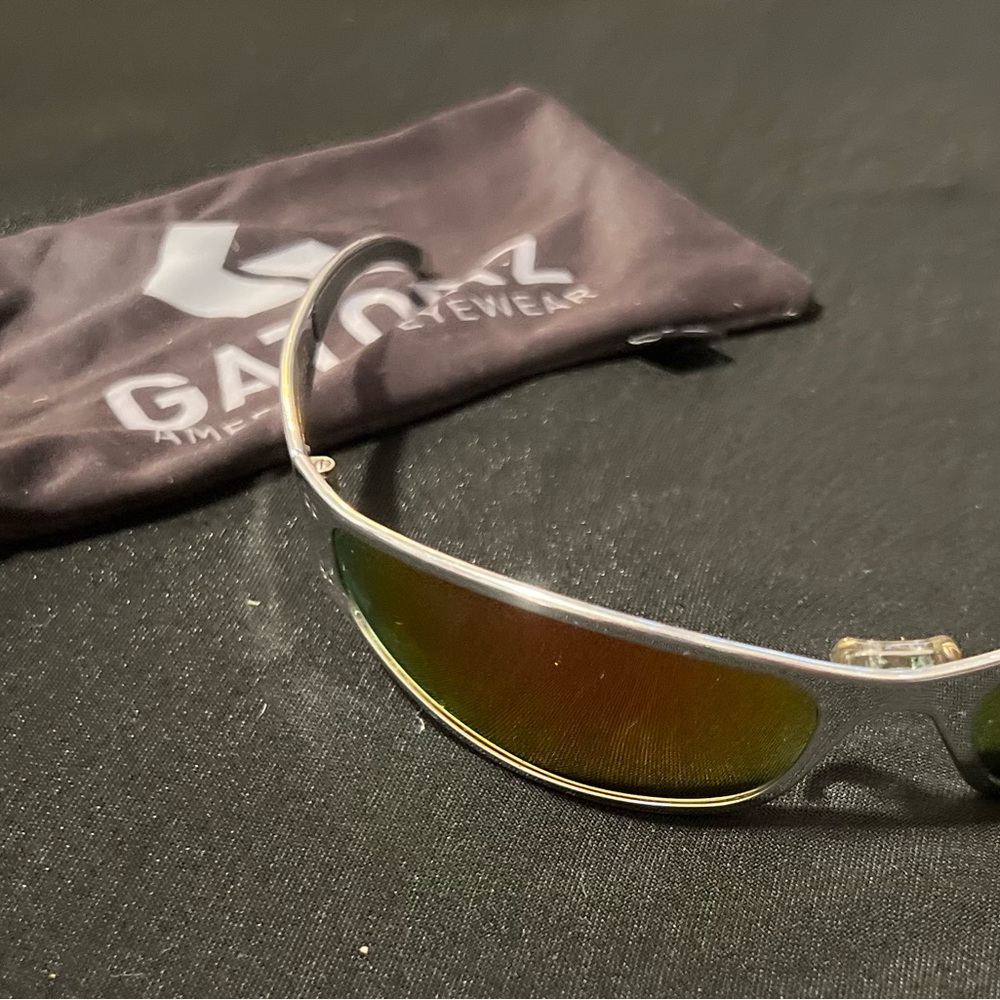 GATORZ High Polish Wraptor Sunglasses -
Inferno Sunburst Lens